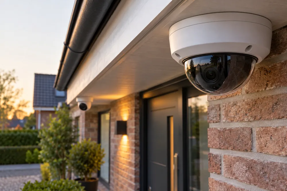 Domecamera voor beveiliging van een woning