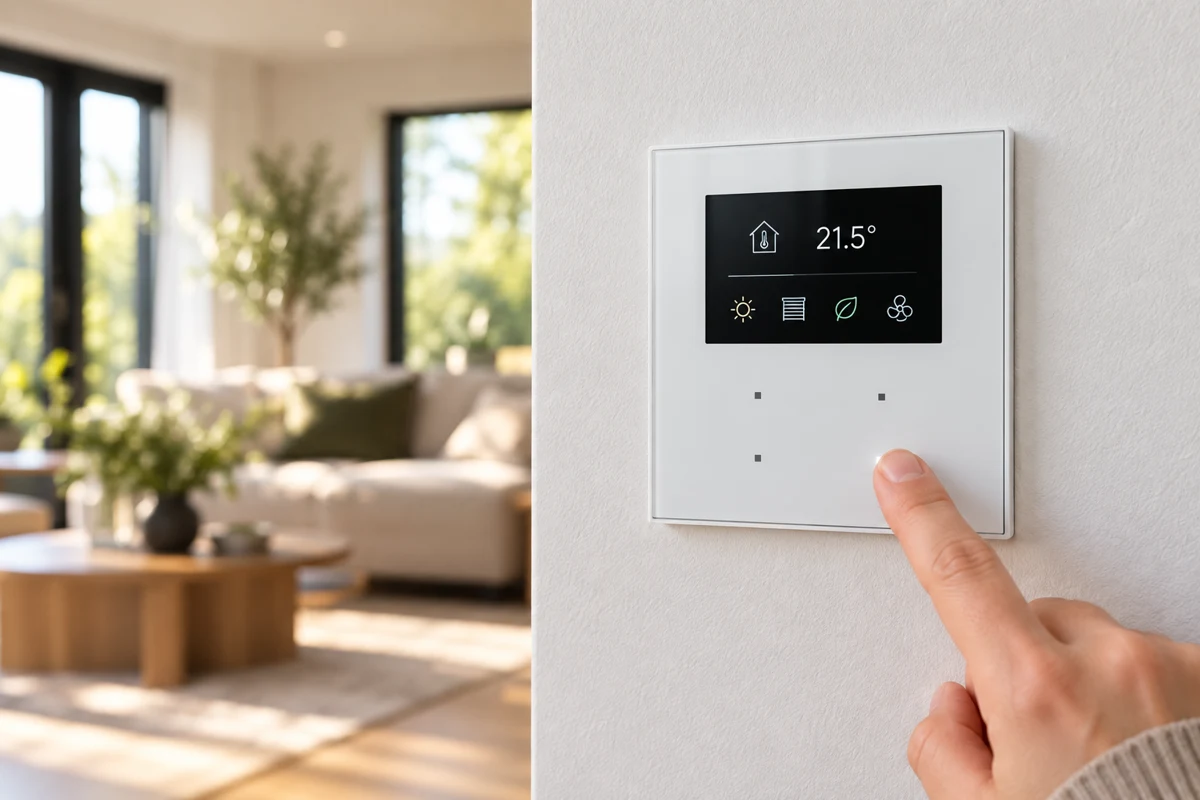 KNX-bediening voor slimme verlichting en comfort in huis
